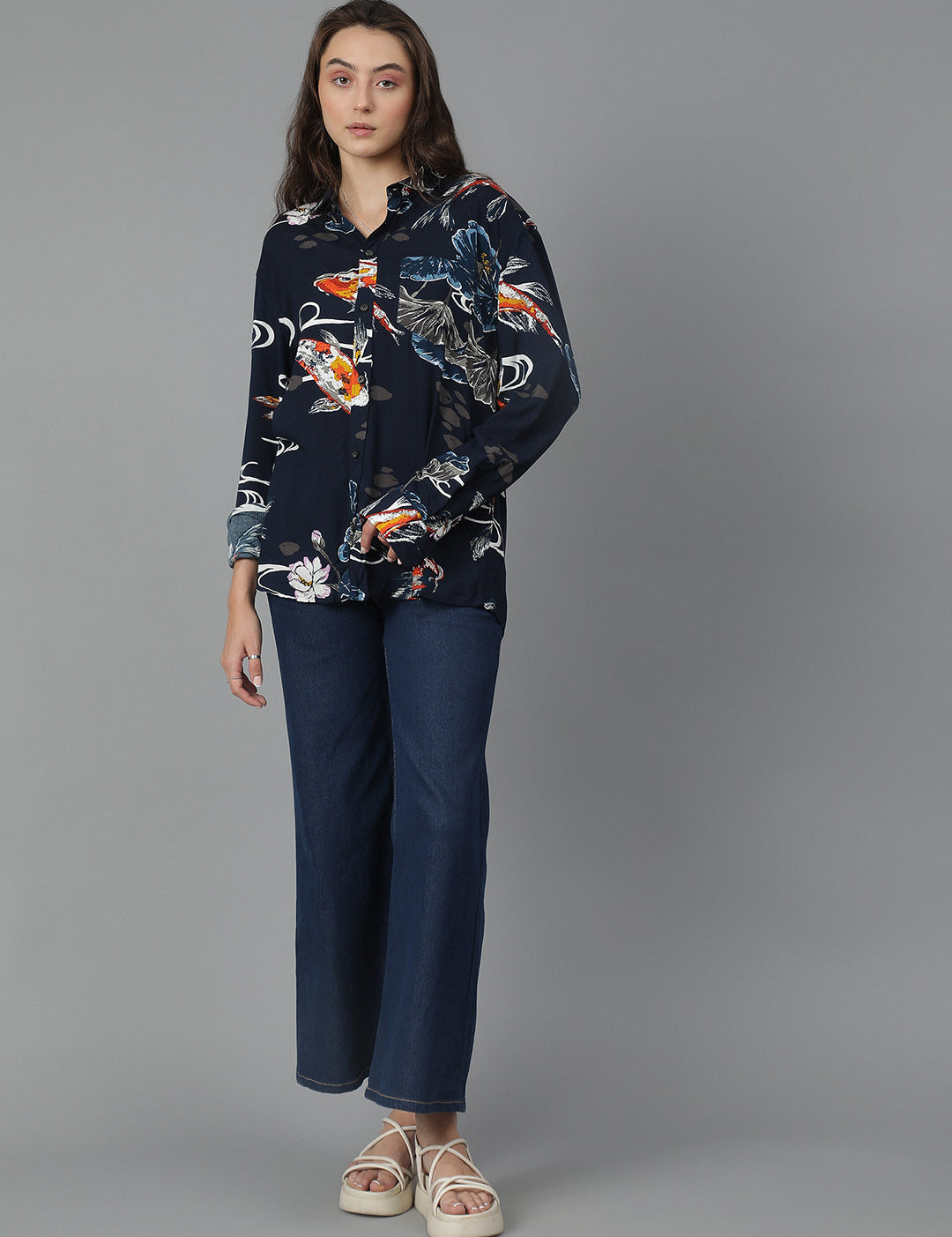 KOTTY Women Printed Casual Multicolor Shirt