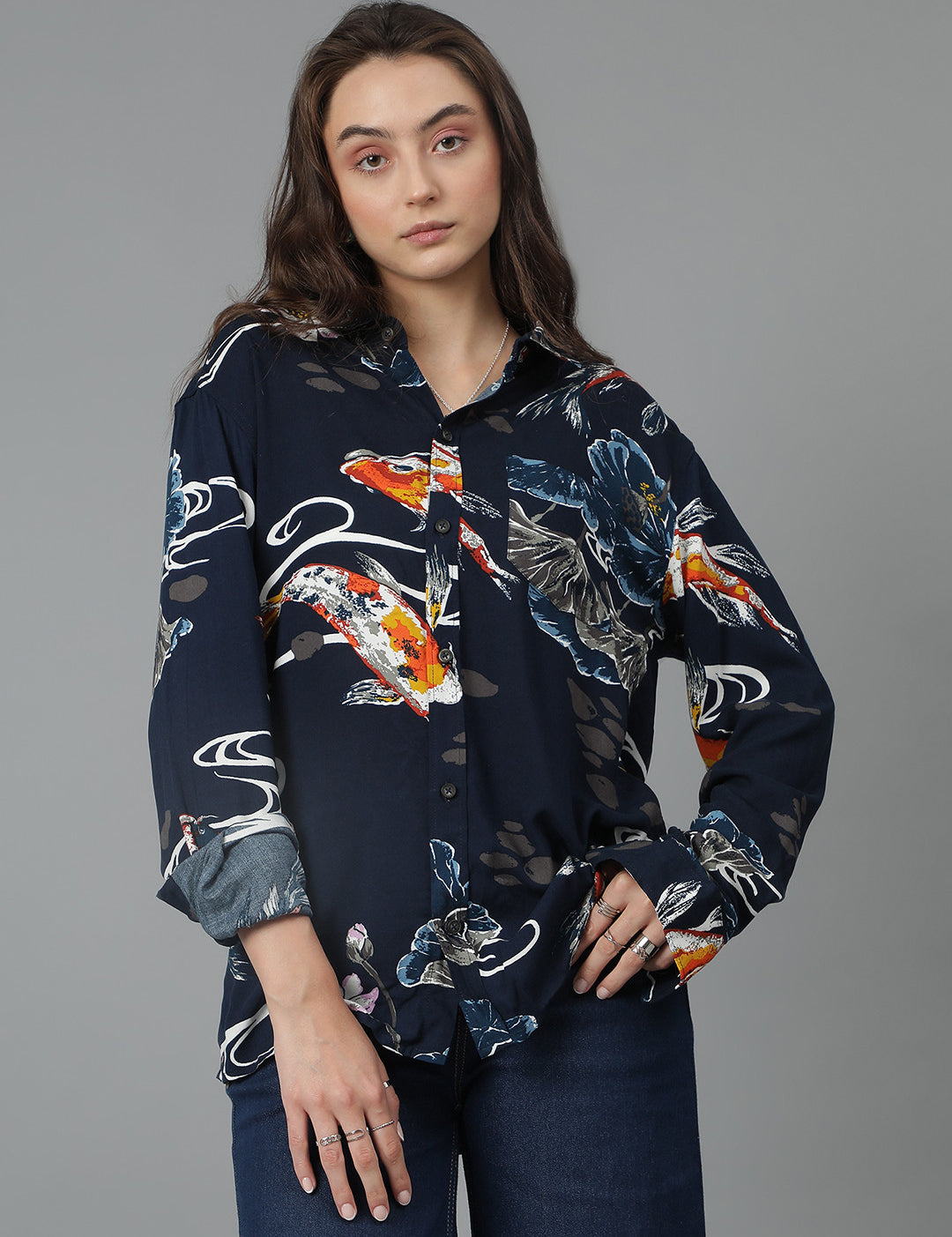 KOTTY Women Printed Casual Multicolor Shirt
