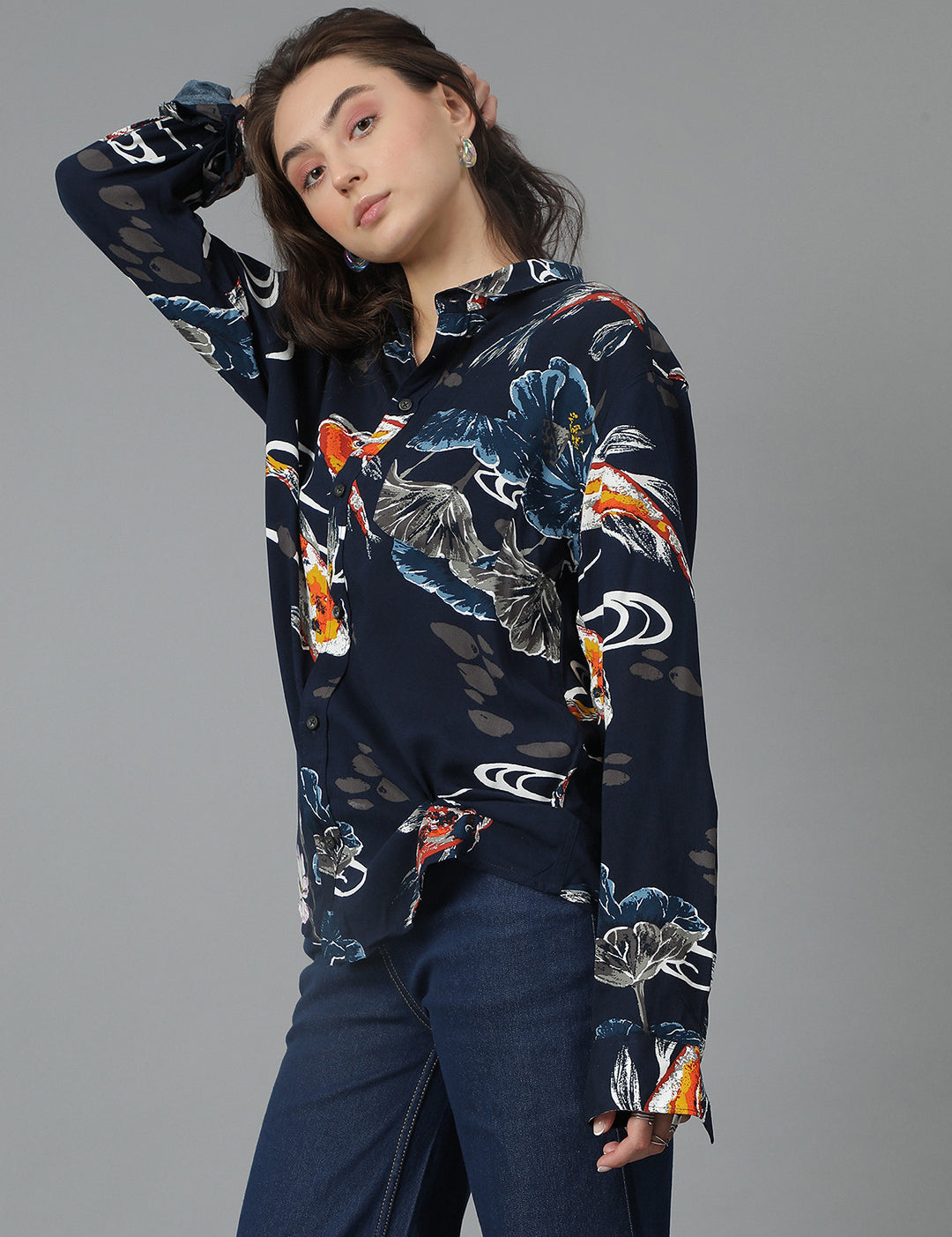 KOTTY Women Printed Casual Multicolor Shirt
