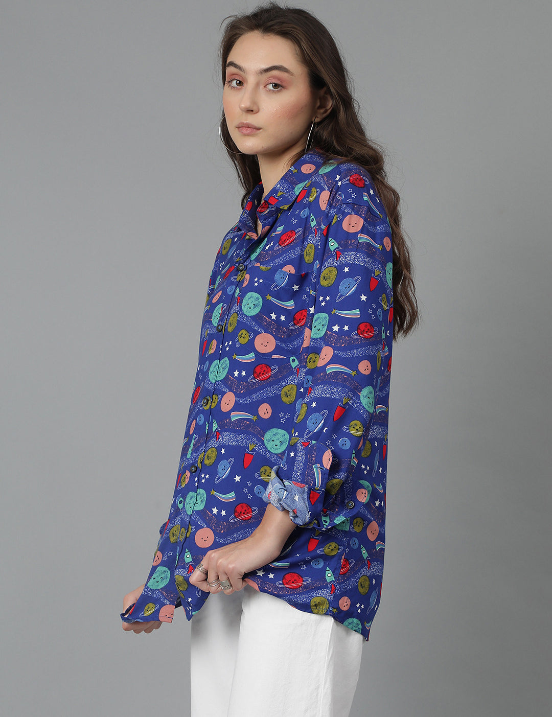 KOTTY Women Printed Casual Multicolor Shirt