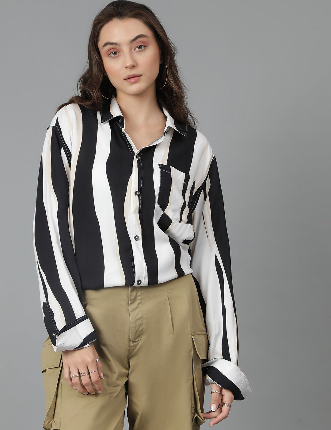 KOTTY Women Printed Casual Multicolor Shirt