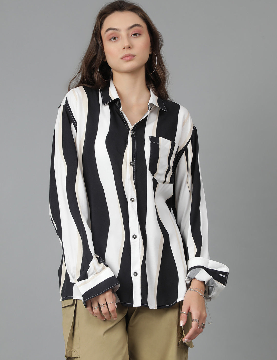 KOTTY Women Printed Casual Multicolor Shirt