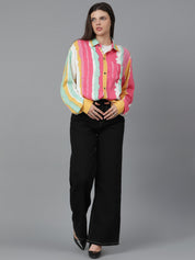 KOTTY Women Printed Casual Multicolor Shirt