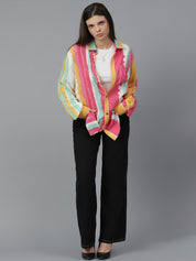KOTTY Women Printed Casual Multicolor Shirt