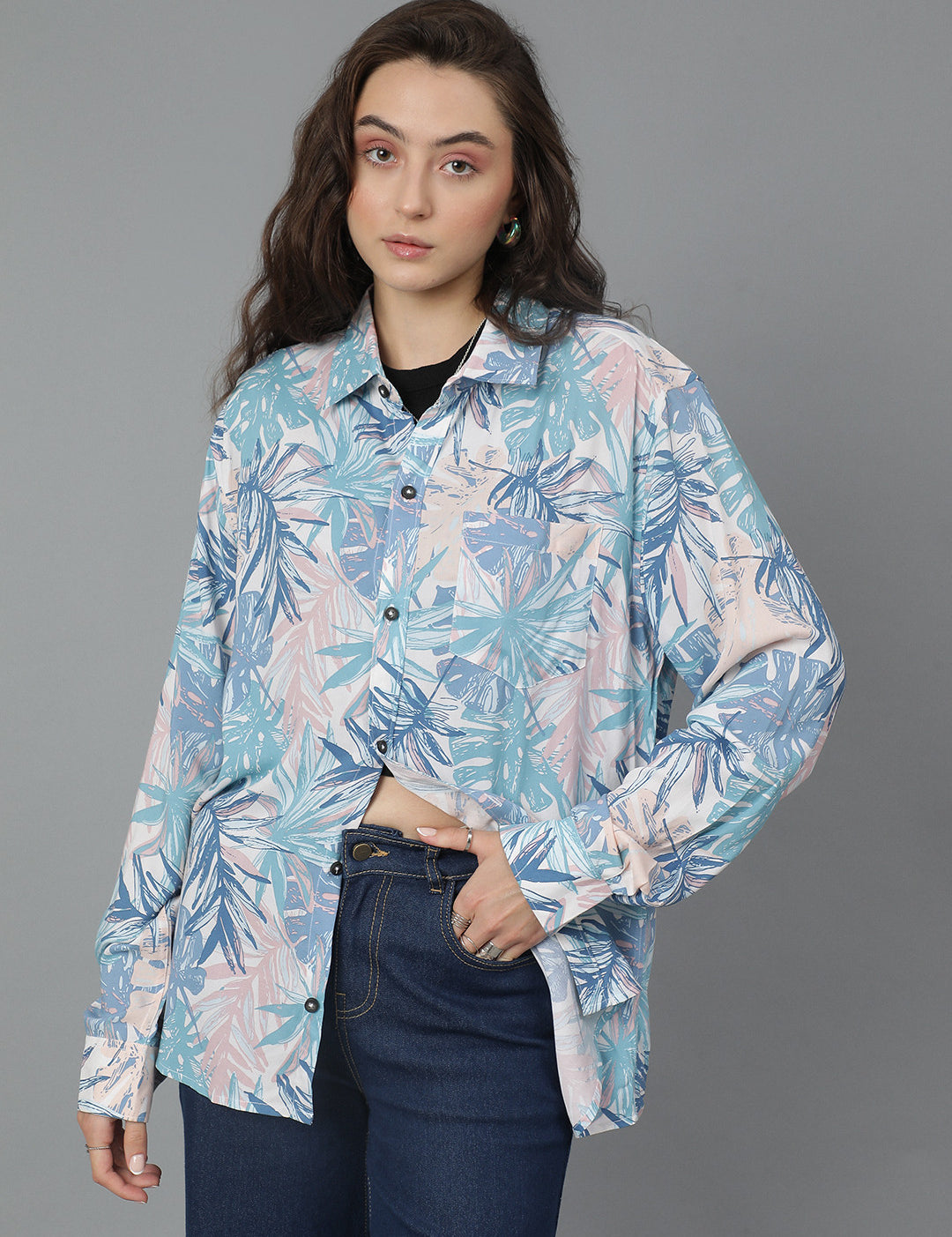 KOTTY Women Printed Casual Multicolor Shirt