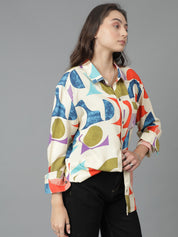KOTTY Women Printed Casual Multicolor Shirt