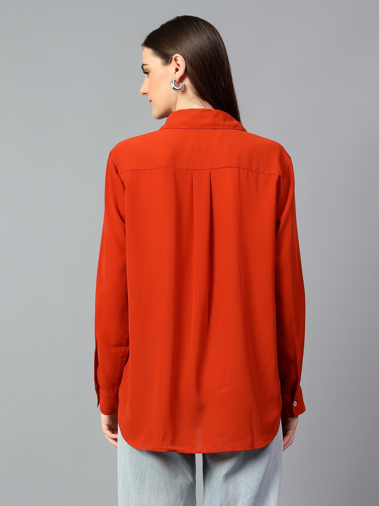 KOTTY Women Solid Casual Red Shirt