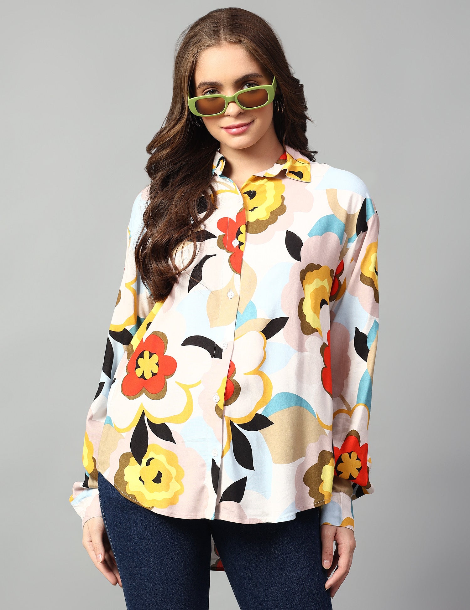 KOTTY Women Printed Casual Multicolor Shirt