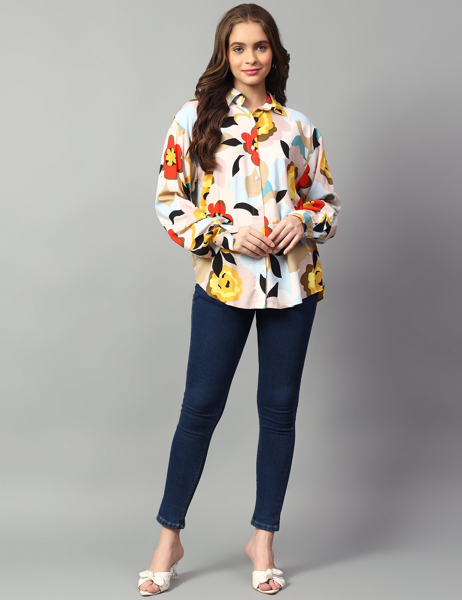 KOTTY Women Printed Casual Multicolor Shirt