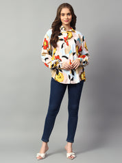 KOTTY Women Printed Casual Multicolor Shirt