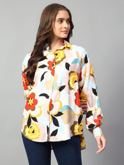 KOTTY Women Printed Casual Multicolor Shirt
