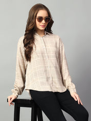 KOTTY Women Checkered Casual Multicolor Shirt
