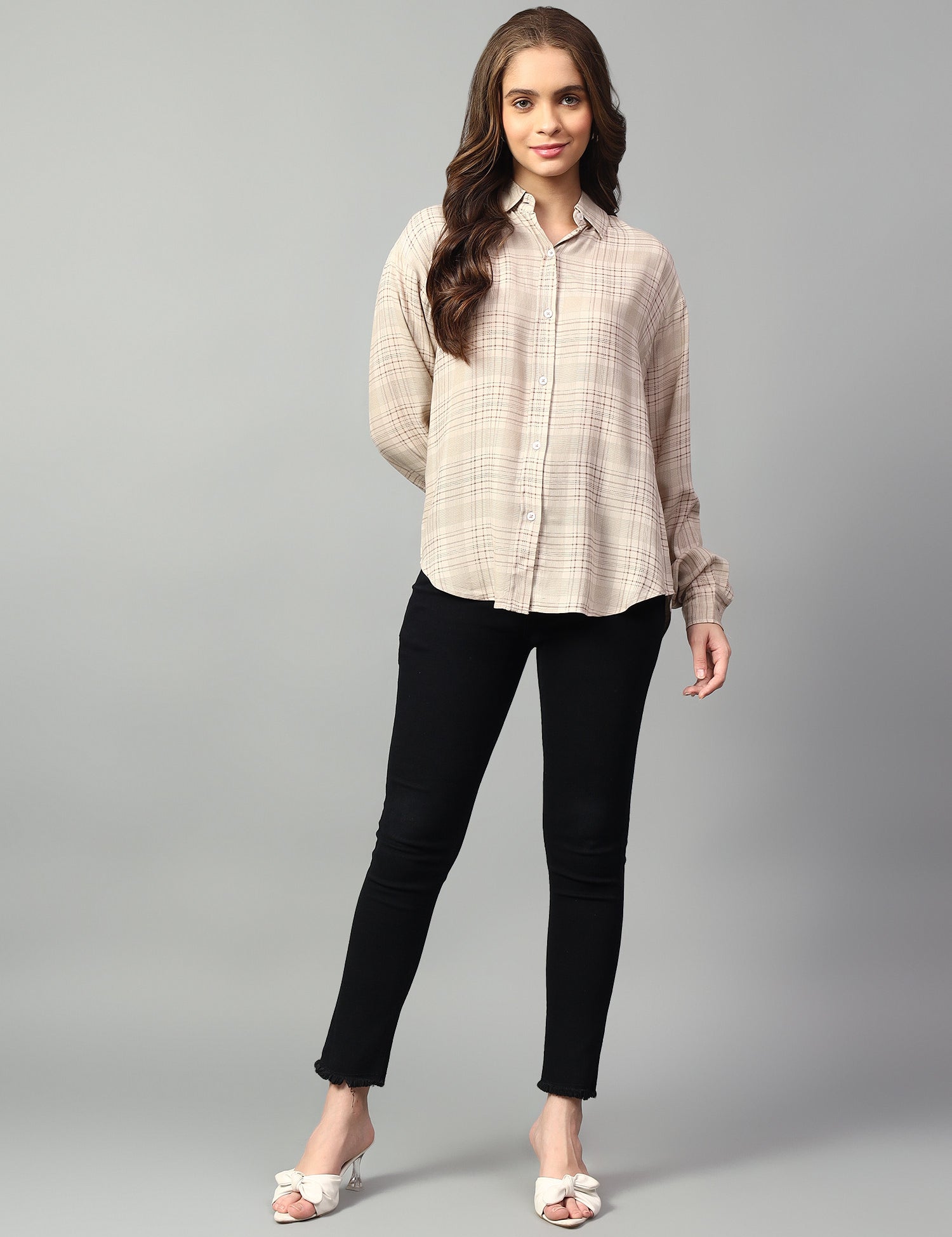 KOTTY Women Checkered Casual Multicolor Shirt