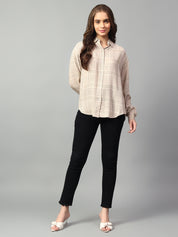 KOTTY Women Checkered Casual Multicolor Shirt