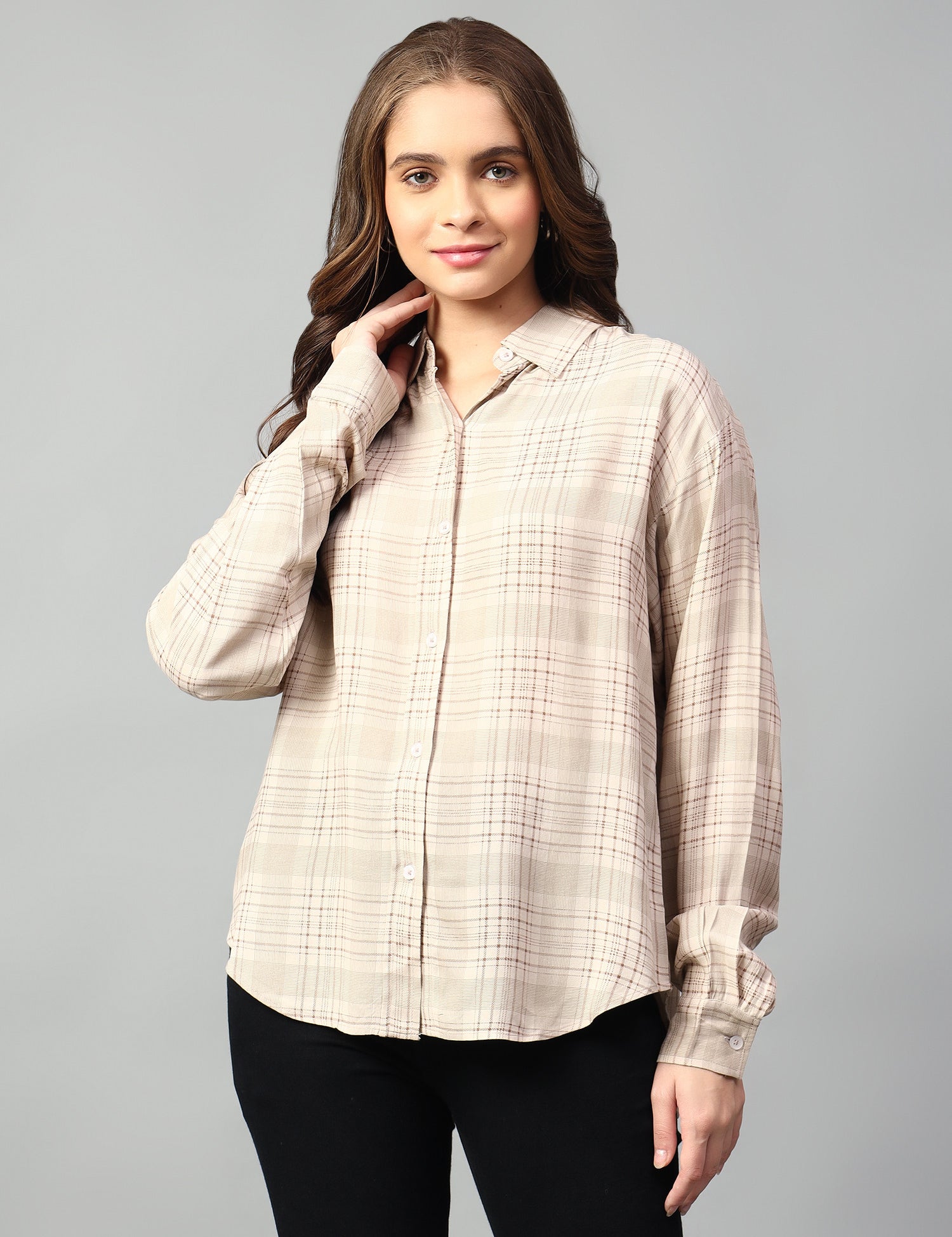 KOTTY Women Checkered Casual Multicolor Shirt