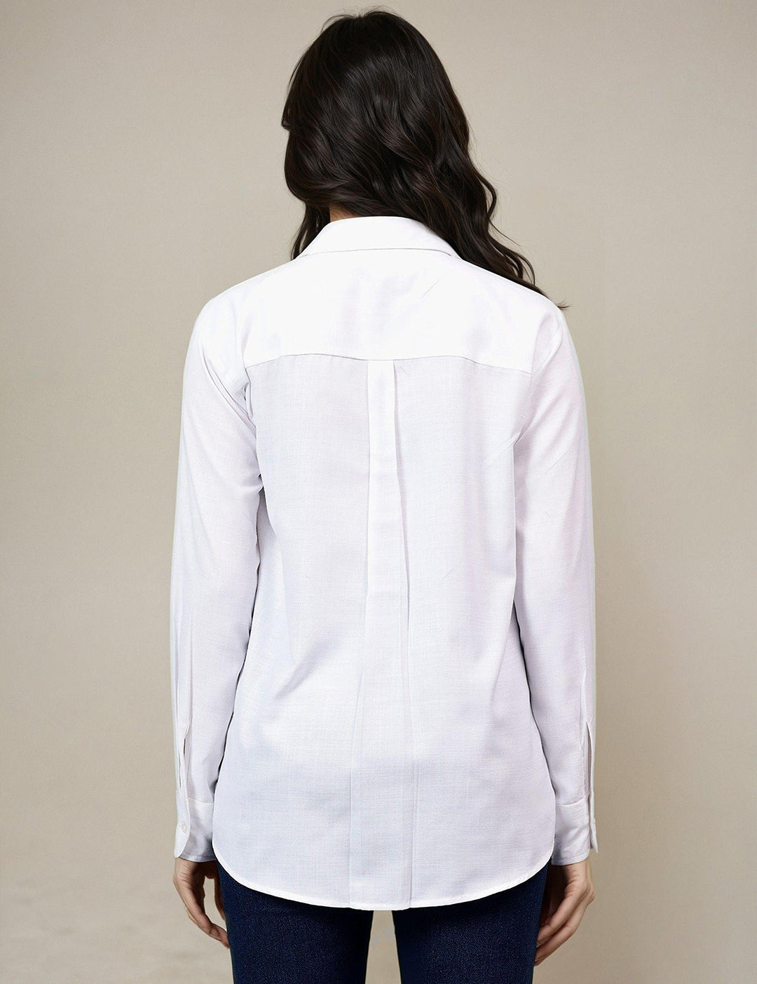 KOTTY Women Solid Casual White Shirt