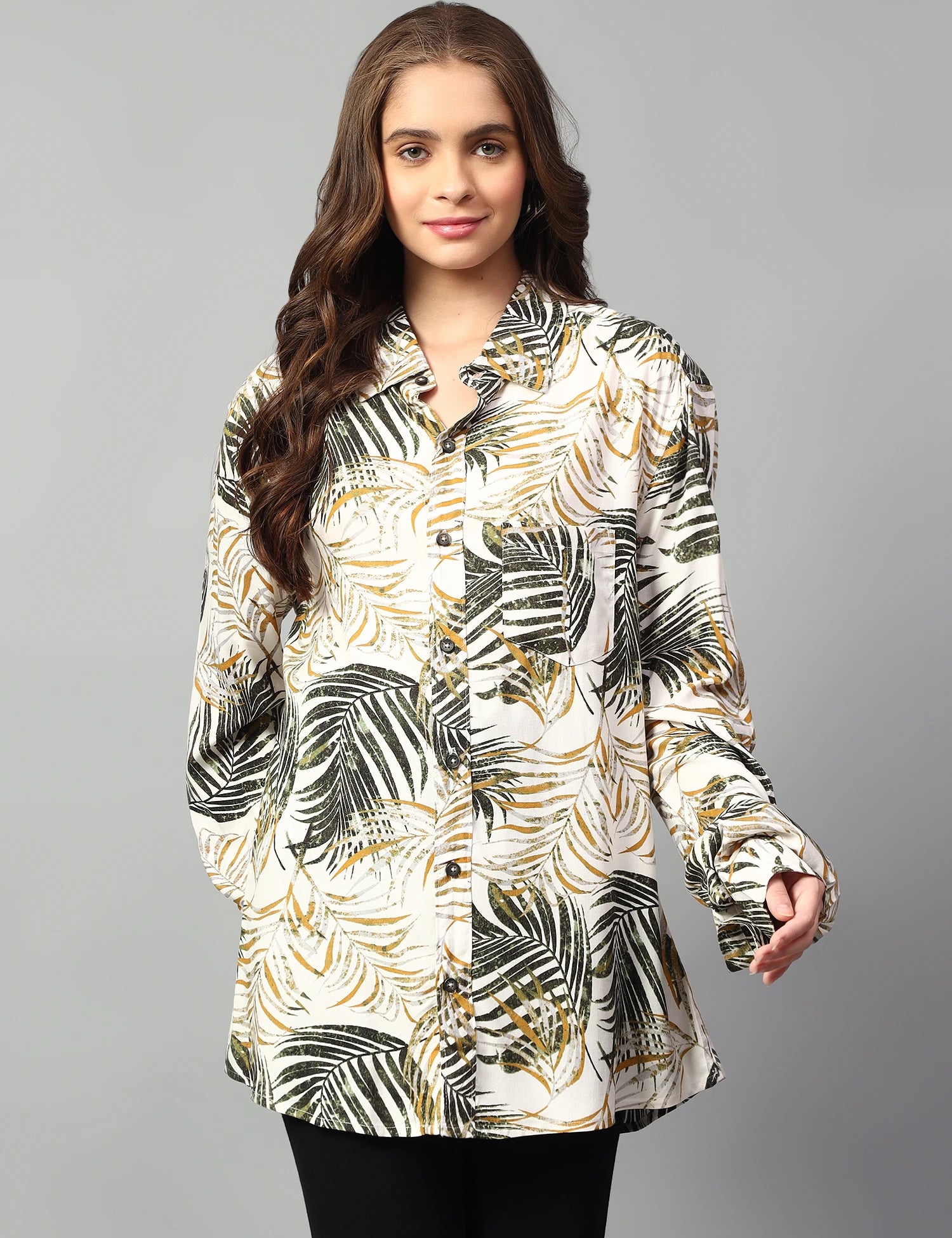 KOTTY Women Printed Casual Multicolor Shirt