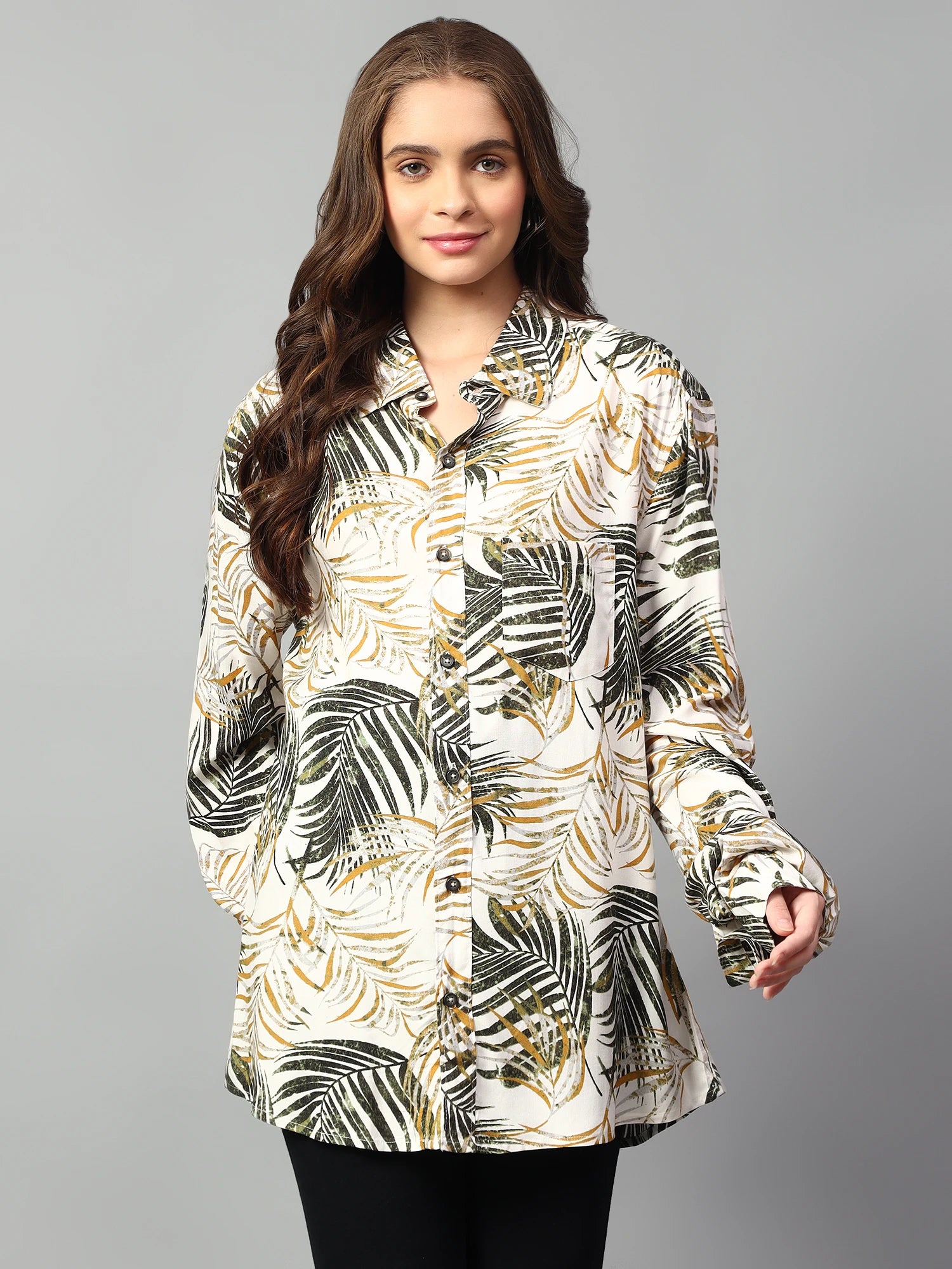 KOTTY Women Printed Casual Multicolor Shirt
