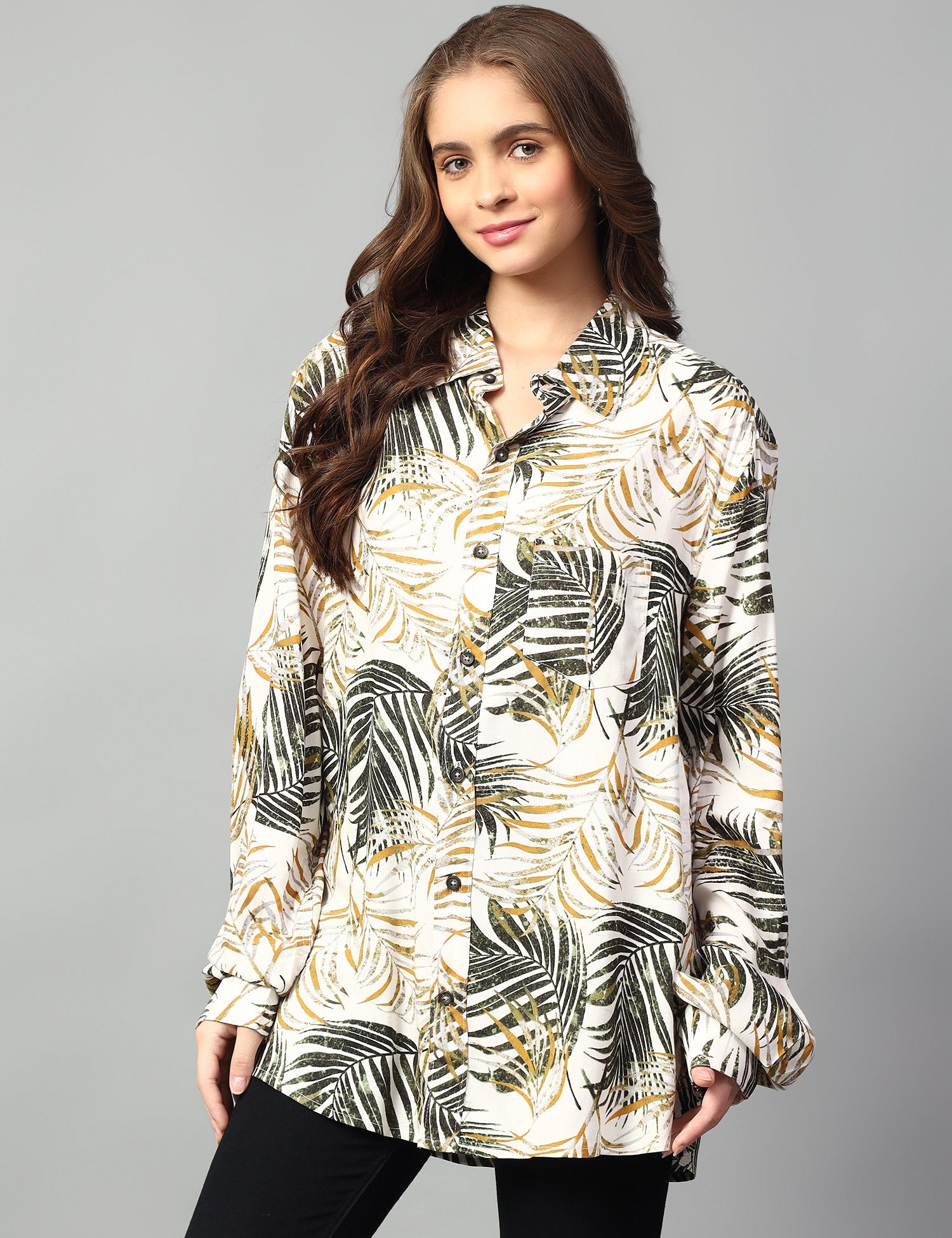 KOTTY Women Printed Casual Multicolor Shirt