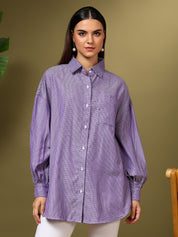 KOTTY Women Printed Casual Grey Shirt