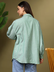 KOTTY Women Printed Casual Grey Shirt
