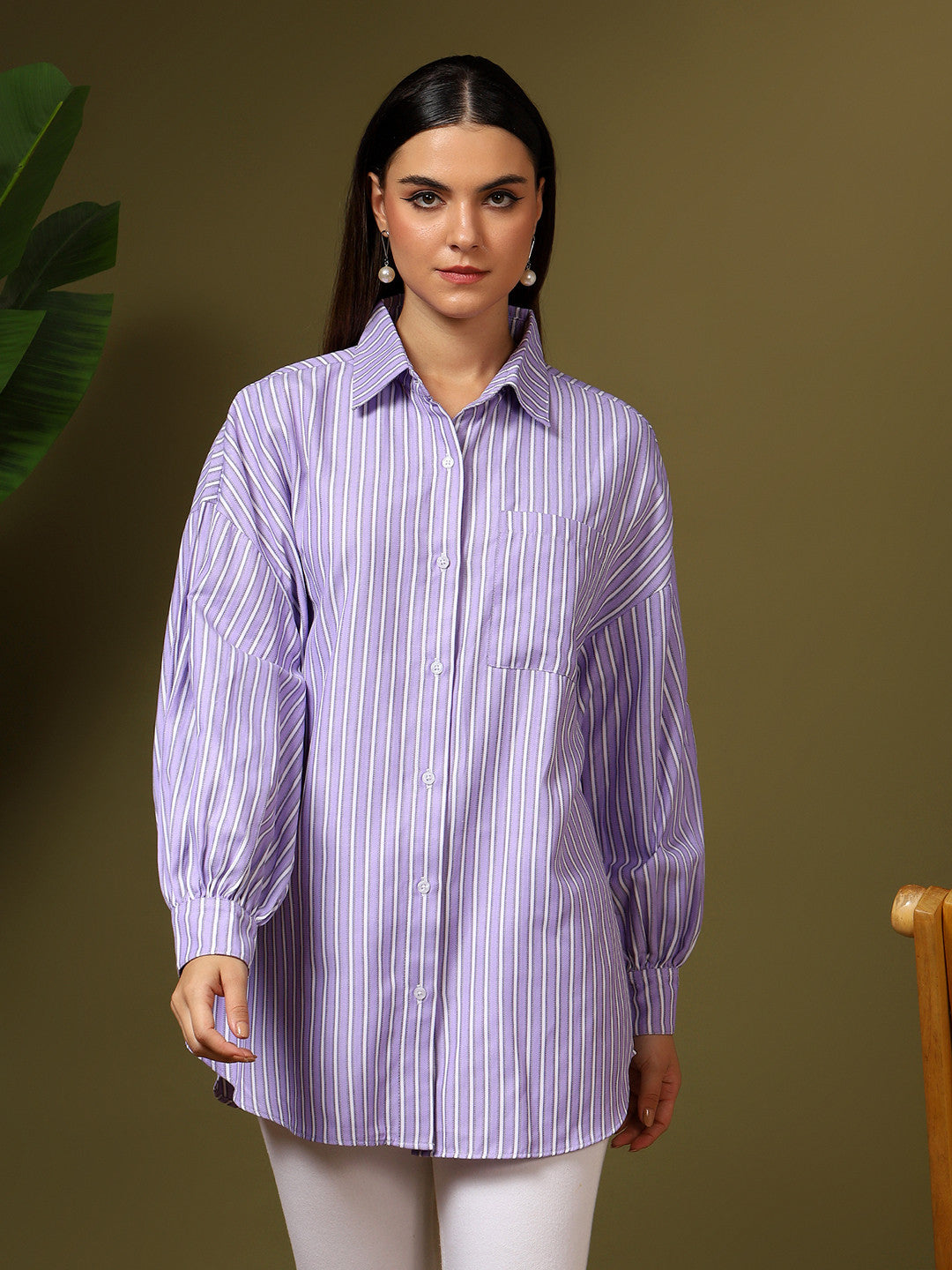 KOTTY Women Printed Casual Grey Shirt
