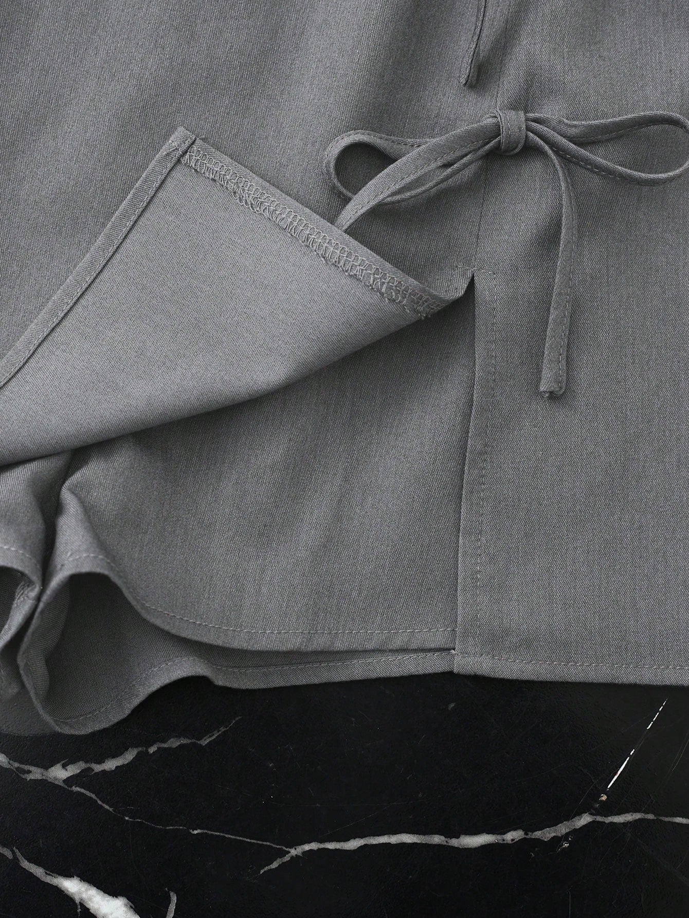 Women's High-Waist Bow Detail Skort Short Skirt