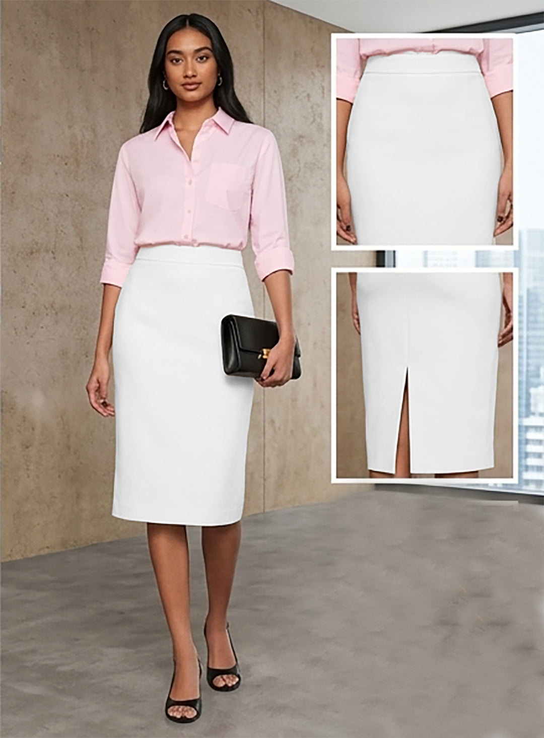 Women High Waist A Line Skirt