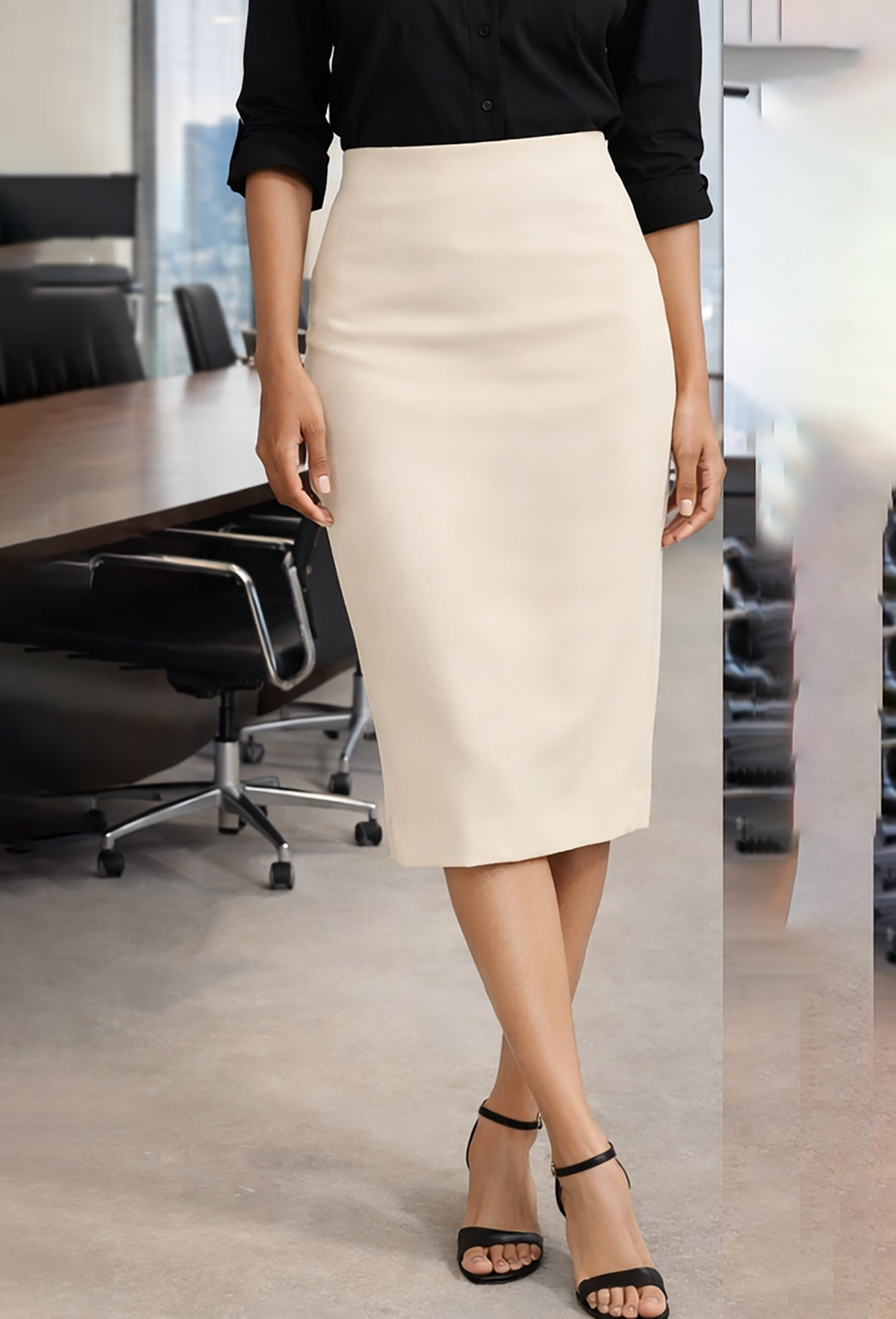 Women High Waist A Line Skirt