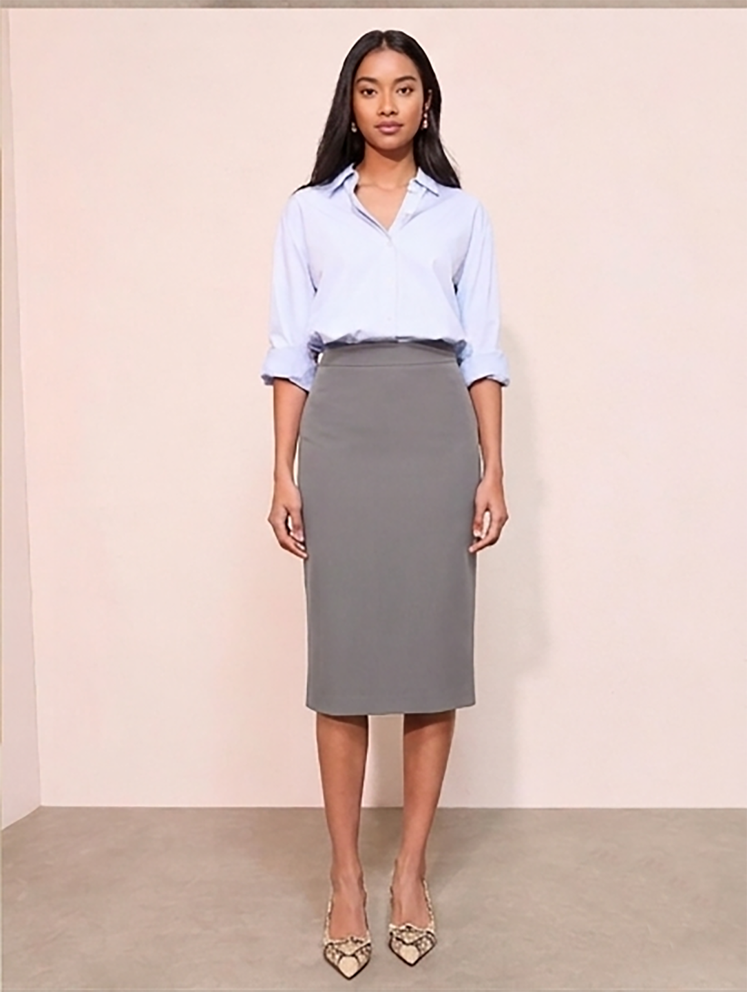Women High Waist A Line Skirt