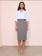 Women High Waist A Line Skirt
