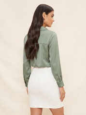 Women High Waist A Line Skirt