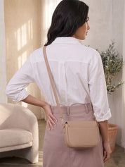 Women's Casual High-Waist Mauve Mini Skirt