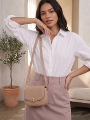 Women's Casual High-Waist Mauve Mini Skirt