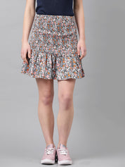 KOTTY Printed Women A-line Multicolor Skirt 