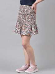 KOTTY Printed Women A-line Multicolor Skirt 