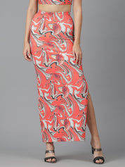 KOTTY Printed Women Pencil Multicolor Skirt 