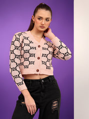 KOTTY Colorblock V Neck Casual Women Multicolor Sweater 