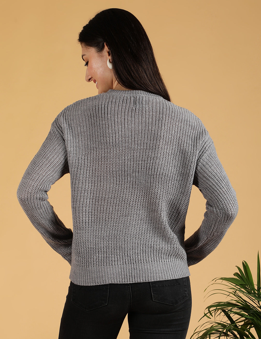 KOTTY Colorblock High Neck Casual Women Multicolor Sweater 