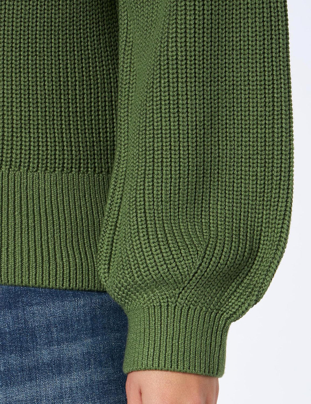 KOTTY Self Design Round Neck Casual Women Green Sweater 
