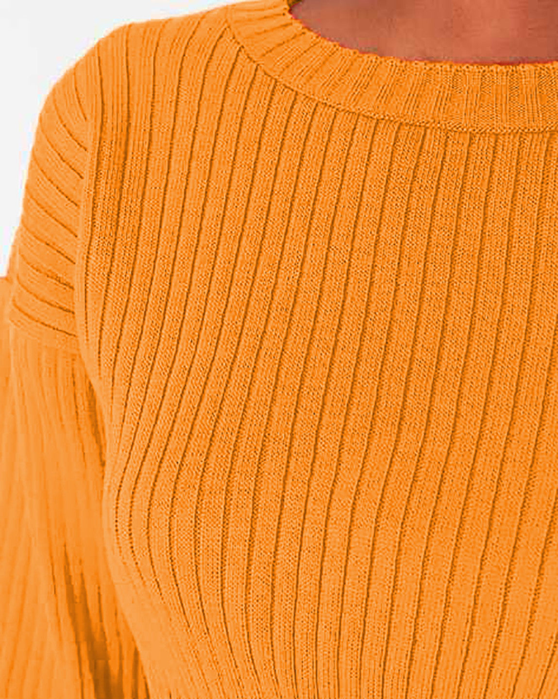 KOTTY Self Design Round Neck Casual Women Yellow Sweater 