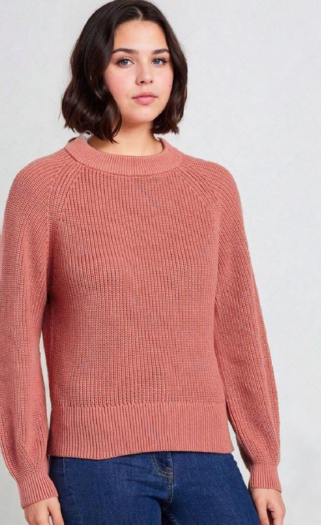 KOTTY Self Design Round Neck Casual Women Pink Sweater 