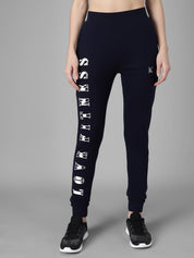 KOTTY Printed Women Blue Track Pants 