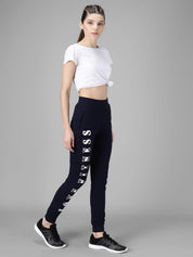 KOTTY Printed Women Blue Track Pants 