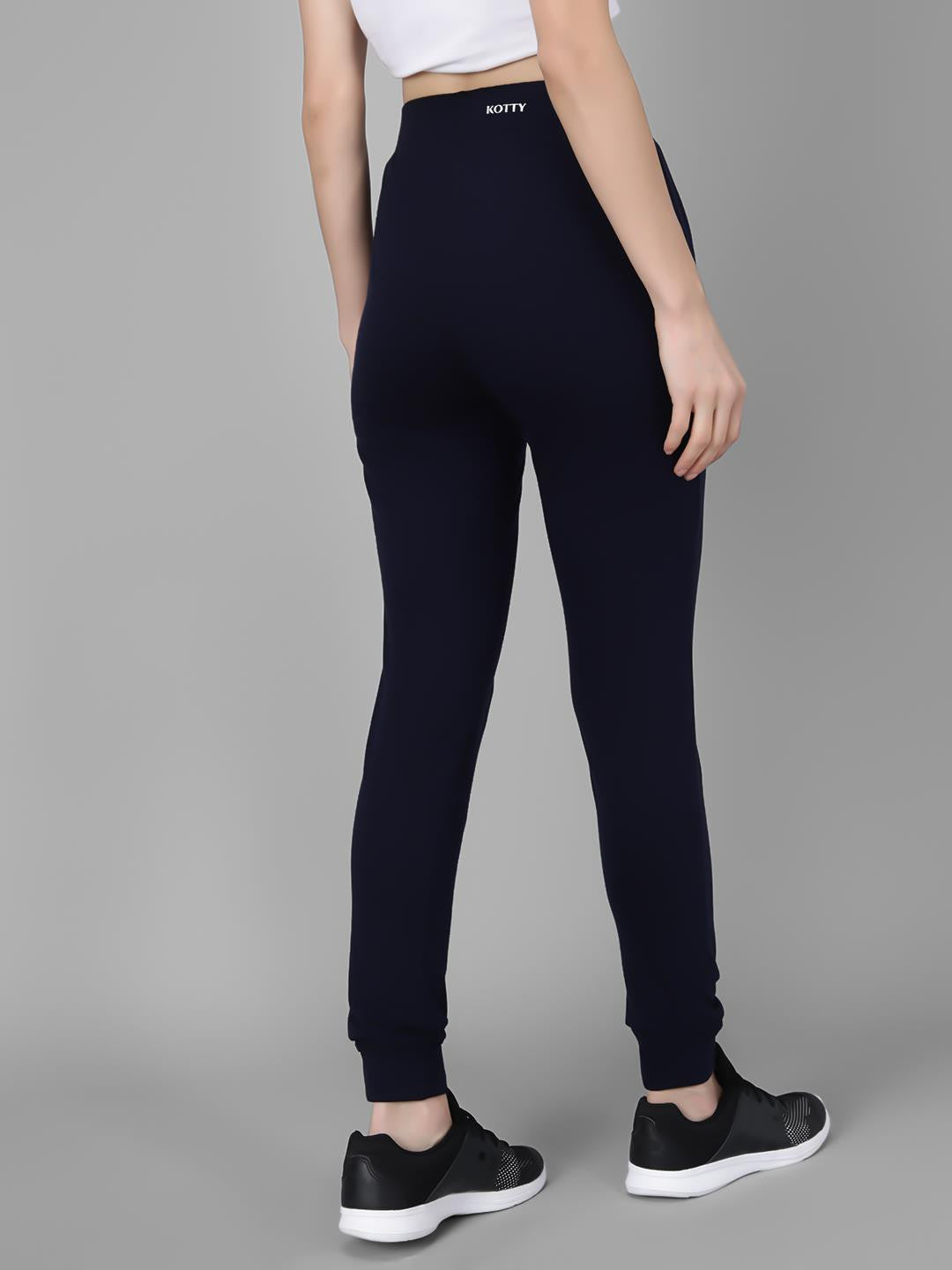 KOTTY Printed Women Blue Track Pants 