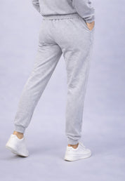 Women's Heather Grey Oversized Hoodie & Joggers Sweatsuit Set