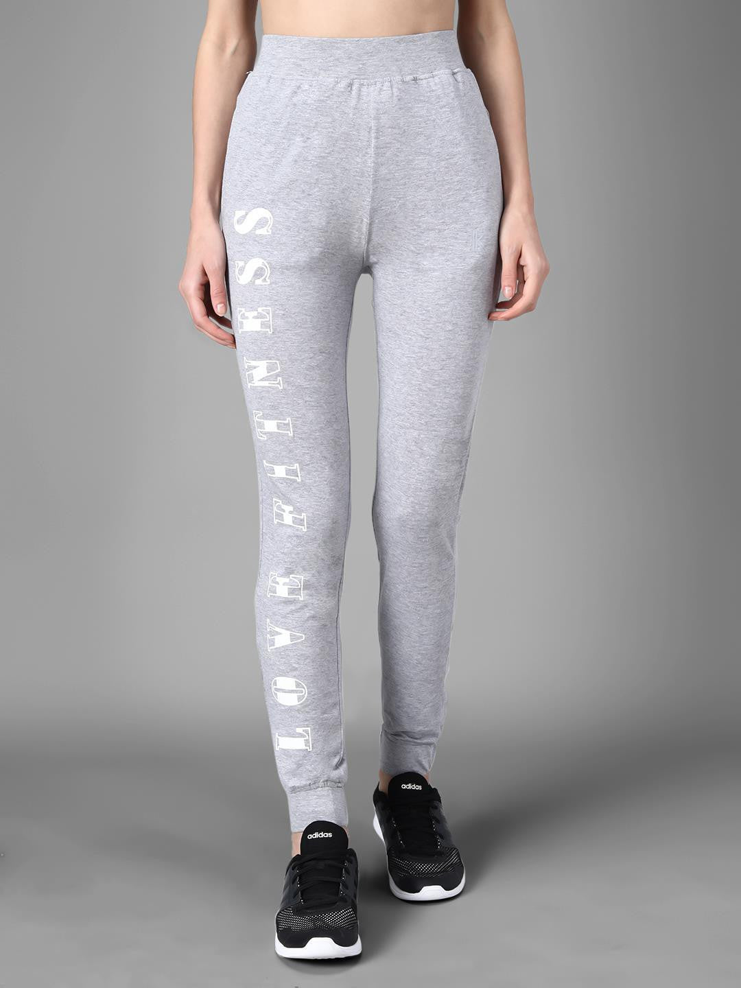 KOTTY Printed Women Grey Track Pants 