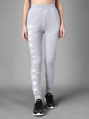 KOTTY Printed Women Grey Track Pants 