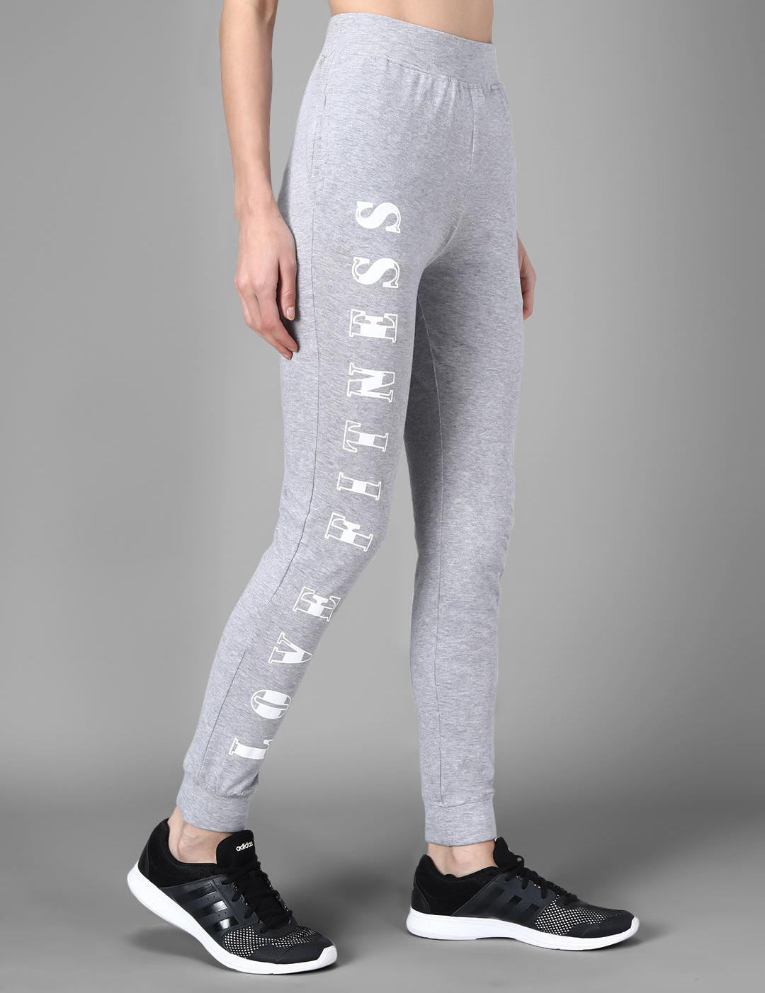 KOTTY Printed Women Grey Track Pants 
