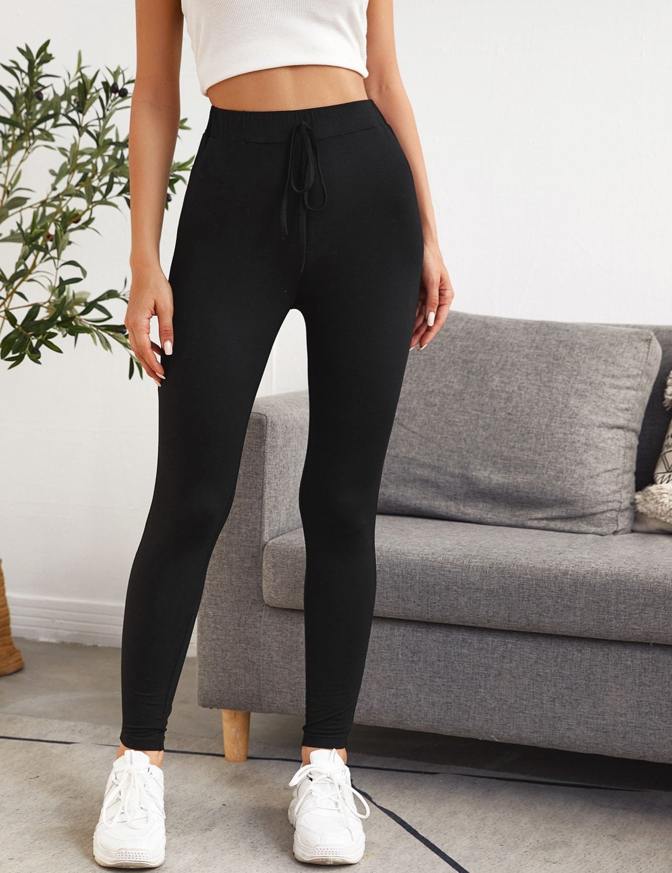 KOTTY Solid Women Black Track Pants 
